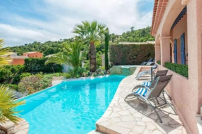 CASA-Capussambre spacious villa with sea view heated pool air con sauna Les Issambres
